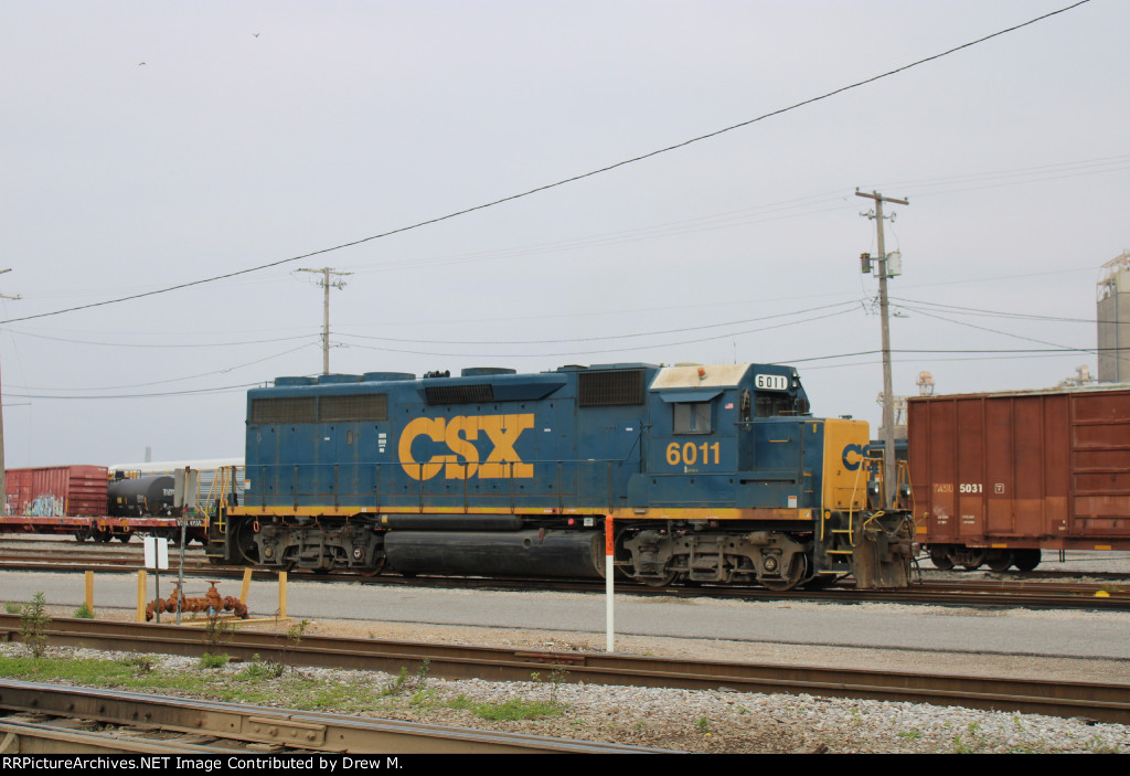 CSXT 6011 in CSX’s Sibert Yard